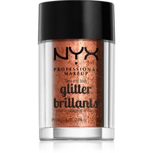 NYX Professional Makeup Glitter Goals Arc és test csillám árnyalat 04 Copper 2.5 g