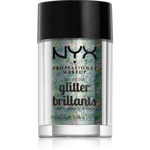NYX Professional Makeup Glitter Goals Arc és test csillám árnyalat 06 Crystal 2.5 g