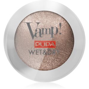Pupa Vamp! Wet&Dry Szemhéjfesték a Wet & Dry alkalmazáshoz gyöngyházfényű árnyalat 102 Golden Taupe 1 g