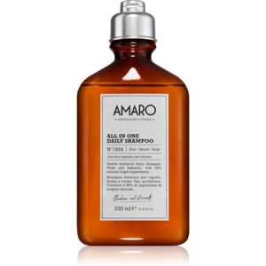 FarmaVita Amaro All In One tisztító sampon hajra, szakállra és testre 250 ml