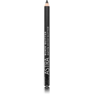 Astra Make-up Black Glitter csillogó szemhéjtus ceruzában árnyalat Deep Black 1,1 g