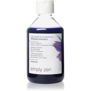 Simply Zen Age Benefit & Moisturizing Whiteness Shampoo tonizáló sampon szőkített vagy melírozott hajra 250 ml