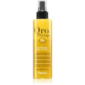 Fanola Oro Therapy Bi-Phase Oro Puro öblítést nem igénylő spray kondicionáló a matt hajért 200 ml