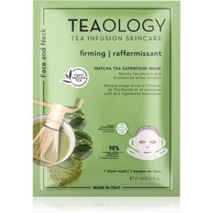 Teaology Face Mask Matcha Tea Superfood bőrfeszesítő ézilmaszk matcha teával 21 ml