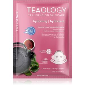 Teaology Face Mask Peach Tea Hyaluronic hidratáló gézmaszk 21 ml