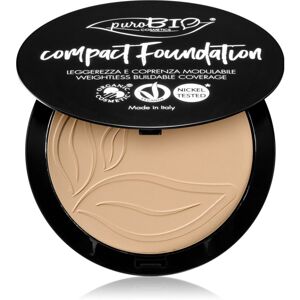 puroBIO Cosmetics Compact Foundation kompakt púderes make-up SPF 10 árnyalat 02 9 g