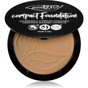 puroBIO Cosmetics Compact Foundation kompakt púderes make-up SPF 10 árnyalat 04 9 g