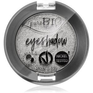 puroBIO Cosmetics Compact Eyeshadows szemhéjfesték árnyalat 23 Silver 2,5 g