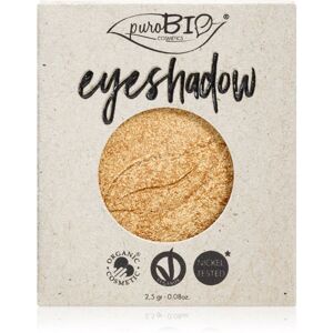 puroBIO Cosmetics Compact Eyeshadows szemhéjfesték utántöltő árnyalat 24 Gold 2,5 g