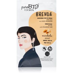 puroBIO Cosmetics Brenda Almond hidratáló krémes maszk 10 ml