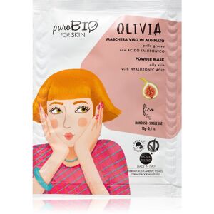 puroBIO Cosmetics Olivia Fig lehúzható maszk por formájában 13 g