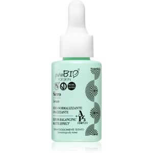 puroBIO Cosmetics Sebum-Balancing Serum antioxidáns szérum a bőröregedés ellen 15 ml