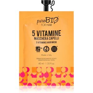 puroBIO Cosmetics 5 Vitamins tápláló hajmaszk 40 ml