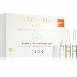 Crescina Transdermic 1300 Re-Growth and Anti-Hair Loss hajnövekedés és hajhullás elleni ápolás uraknak 20x3,5 ml