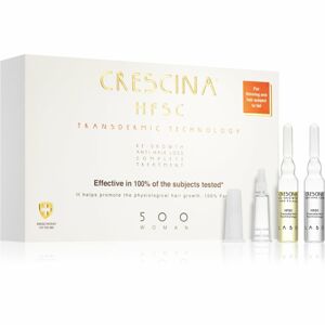 Crescina Transdermic 500 Re-Growth and Anti-Hair Loss hajnövekedés és hajhullás elleni ápolás hölgyeknek 20x3,5 ml
