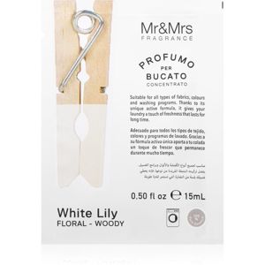 Mr & Mrs Fragrance Laundry White Lily illatkoncentrátum mosógépbe 15 ml