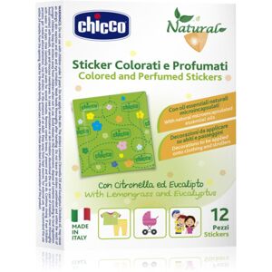 Chicco Natural Colored and Perfumed Stickers tapaszok rovarok ellen 3 y+ 12 db