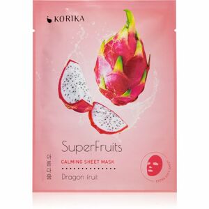 KORIKA SuperFruits Dragon Fruit - Calming Sheet Mask nyugtató hatású gézmaszk Dragon fruit 25 g