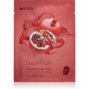 KORIKA SuperFruits Pomegranate - Hydrating Sheet Mask hidratáló gézmaszk Pomegranate 25 g