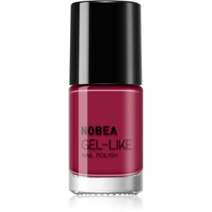 NOBEA Day-to-Day Gel-like Nail Polish körömlakk géles hatással árnyalat Pomegranate red #N45 6 ml