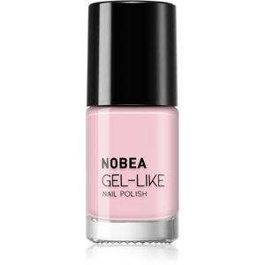 NOBEA Day-to-Day Gel-like Nail Polish körömlakk géles hatással árnyalat Baby pink #N49 6 ml