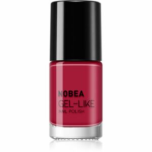 NOBEA Day-to-Day Gel-like Nail Polish körömlakk géles hatással árnyalat Red passion #N56 6 ml