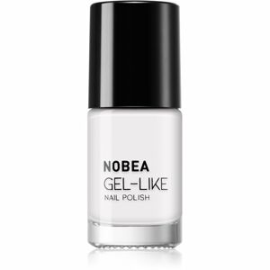 NOBEA Day-to-Day Gel-like Nail Polish körömlakk géles hatással árnyalat Snow white #N57 6 ml