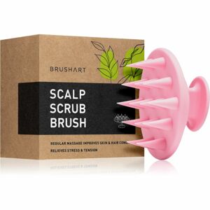 BrushArt Home Salon Scalp scrub brush masszázs szegédeszköz hajra Pink