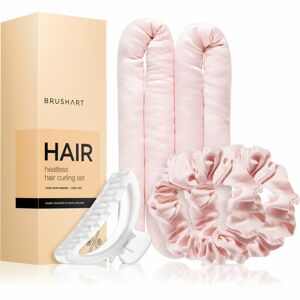 BrushArt Hair Heatless hair curling set hajgöndörítő készlet Pink