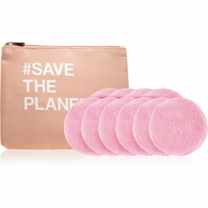 BrushArt Home Salon Cosmetic bag and Make-up removal pads set sminklemosó vattakorong Pink (kozmetikai táska)