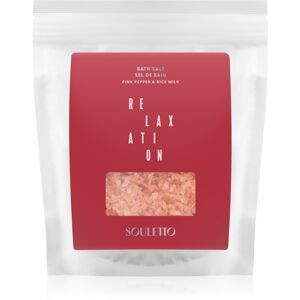 Souletto Pink Pepper & Rice Milk Bath Salt fürdősó 500 g