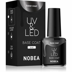 NOBEA UV & LED Base Coat alapozó körömlakk UV/LED-es lámpákhoz fényes 6 ml