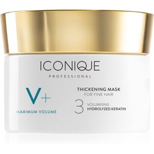 ICONIQUE Professional V+ Maximum volume Thickening mask intenzív pakolás a vékony szálú haj dússágáért 200 ml