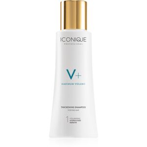 ICONIQUE Professional V+ Maximum volume Thickening shampoo tömegnövelő sampon a selymes hajért 100 ml