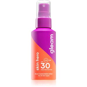 Gleam Skin hero könnyű napozó spray SPF 30 100 ml