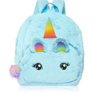 BrushArt KIDS Fluffy unicorn backpack Large gyermekhátizsák Blue (29 x 33 cm)