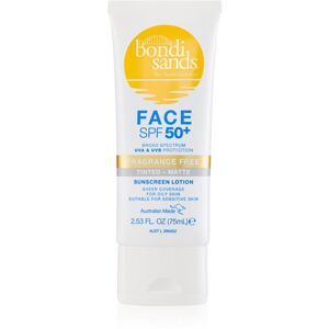 Bondi Sands SPF 50+ Face Fragrance Free védő tonizáló krém arcra matt hatásért SPF 50+ 75 ml