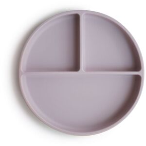 Mushie Silicone Suction Plate osztott tányér tapadókoronggal Soft Lilac 1 db