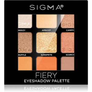 Sigma Beauty Eyeshadow Palette Fiery szemhéjfesték paletta 9 g