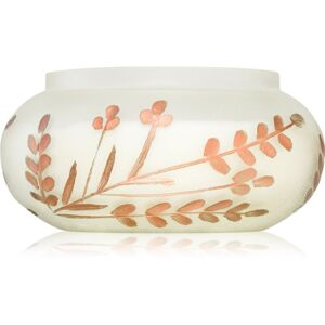Paddywax Cypress & Fir Frosted White Glass with Copper Metallic Branch Etching illatgyertya 396 g