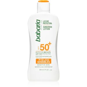 Babaria Sun Sensitive napvédő tej érzékeny bőrre SPF 50+ 200 ml