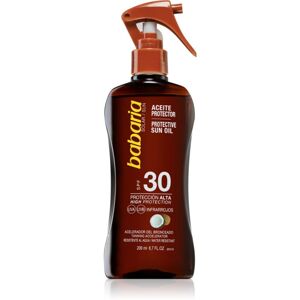 Babaria Sun Protective Oil napolaj arcra és testre kókuszolajjal SPF 30 200 ml