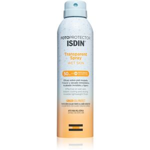 ISDIN Transparent Spray Wet Skin napozó spray SPF 50 250 ml