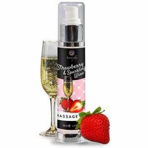 Secret play Strawberry & Sparkling Wine masszázsolaj 50 ml