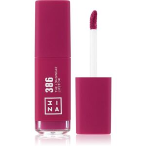 3INA The Longwear Lipstick hosszantartó folyékony rúzs árnyalat 386 - Bright berry pink 6 ml