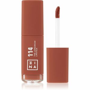 3INA The Longwear Lipstick hosszantartó folyékony rúzs árnyalat 114 - Light brown 6 ml