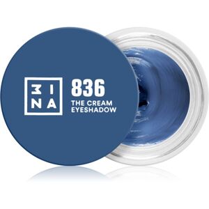 3INA The 24H Cream Eyeshadow krémes szemhéjfestékek árnyalat 836 Dark blue 3 ml