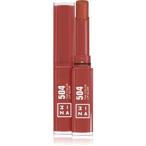 3INA The Color Lip Glow hidratáló rúzs fénnyel árnyalat 504 - Medium, nude taupe 1,6 g