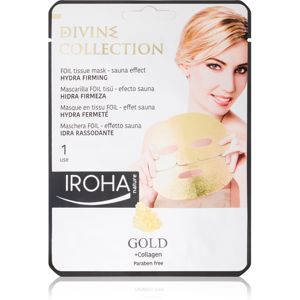 Iroha Divine Collection Gold & Collagen hidratáló és tápláló maszk feszesítő hatással