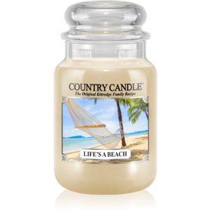 Country Candle Life's a Beach illatos gyertya 652 g